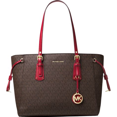 michael kors voyager medium multifunction tote|Michael Kors zip top tote.